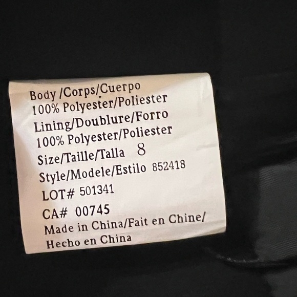 🎁 NWT! JS Collections Black Formal Crop Top - Picture 4 of 8